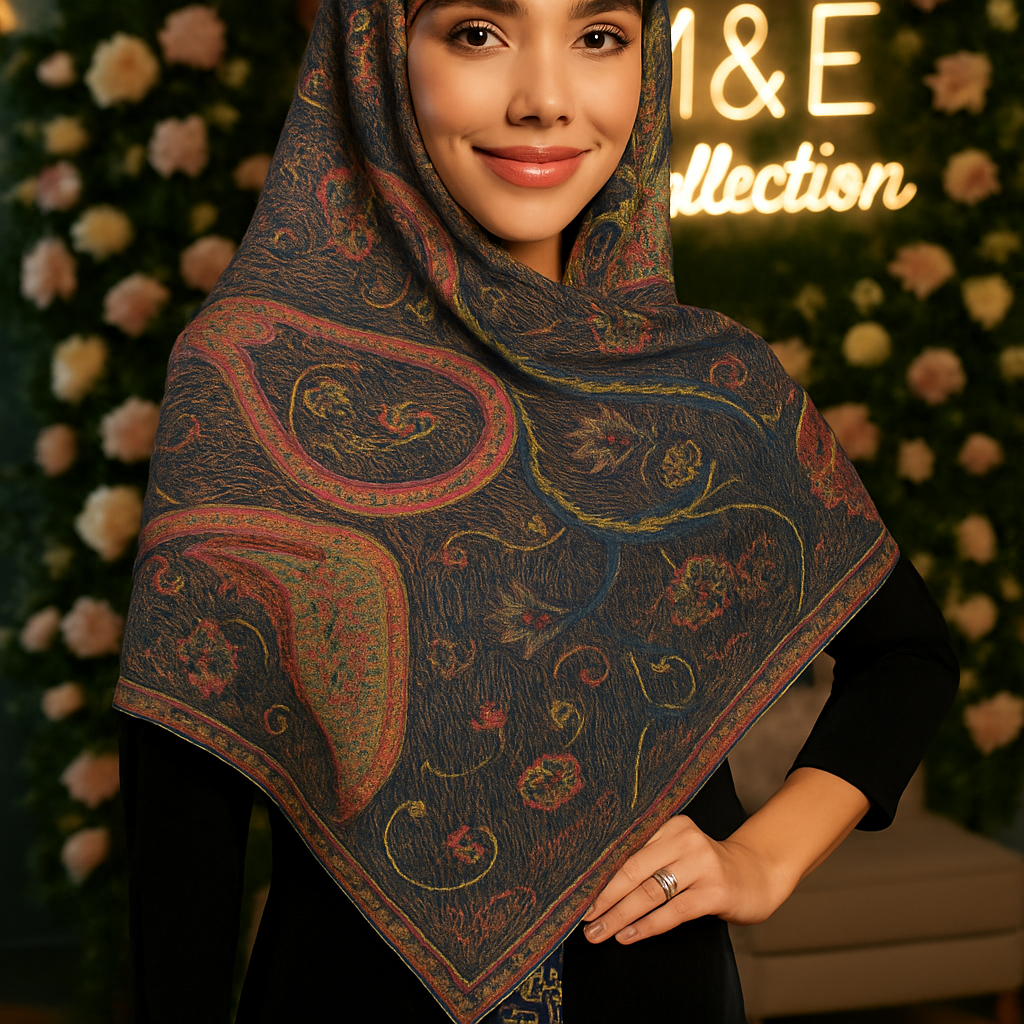 Pashmina Shawl - Double Your Elegance in Hijab , شال كشميري - اجعلي جمالك في الحجاب مضاعفًا!